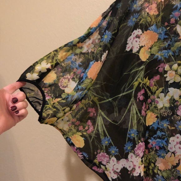 Monsoon blouse, transparent, flowy - Picture 4 of 5